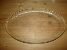 PIATTO VASSOIO CENTRO TAVOLA IN VETRO  OVALE