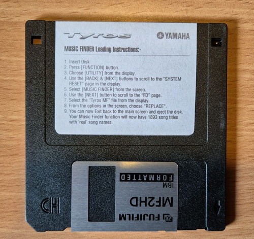 Yamaha tyros1 music finder - yamaha,