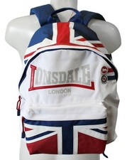 Zaino americano LONSDALE London Scuola Tempo libero Idea regalo Vintage