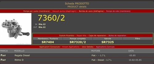 Pompa per vuoto - per, bcd