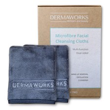 DERMAWORKS 2 Pezzi Panno Struccante Viso Asciugamano Microfibra Piccolo (O7E)