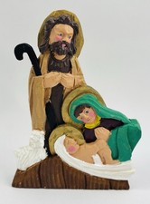 Targa presepe vintage in legno