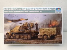 German 3.7cm Flak 37 Auf Selbstfahrlafette Trumpeter Kit 01526 Scala 1/35 - A38