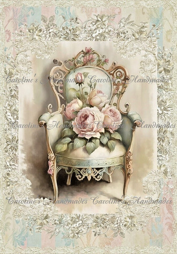 Poltrona shabby chic rose - poltrona, e