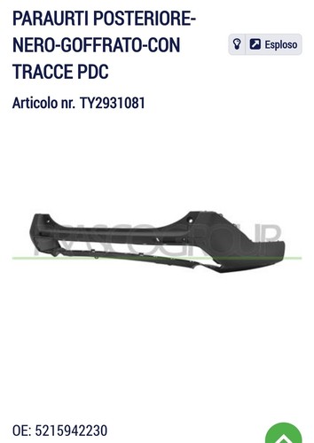 5215942230 paraurti posteriore - 5215942230,