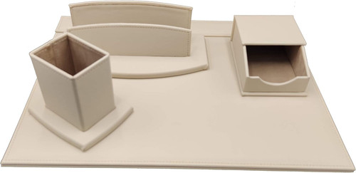 Set scrivania ecopelle con - ecopelle,