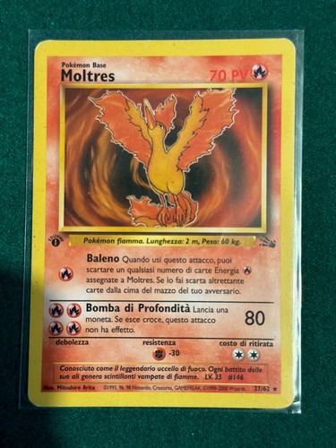 Pokemon moltres fossil - 27/62,