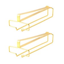 2X Rastrelliera per Bicchieri da Vino, Porta Bicchieri da Vino In Metallo S1573