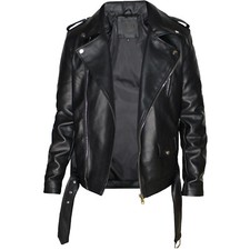 Giubbotto uomo ecopelle biker