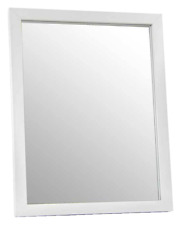 SPECCHIO DA PARETE 50*70cm BIANCO CORNICE LEGNO MURO SPECCHIERA CLASSICO MODERNO