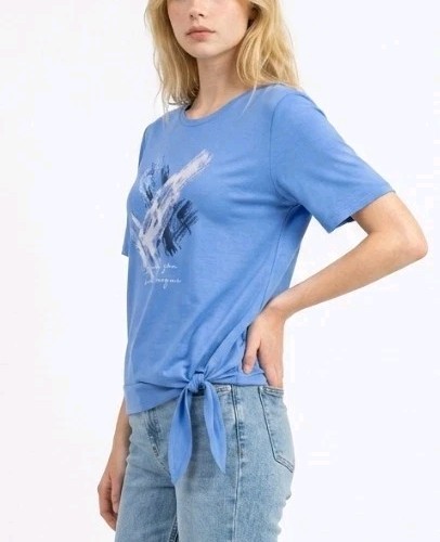 Nuova blusa donna celeste con - nuova,