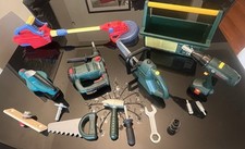 Set di attrezzi giocattolo per bimbi Bosch e altre marche usati