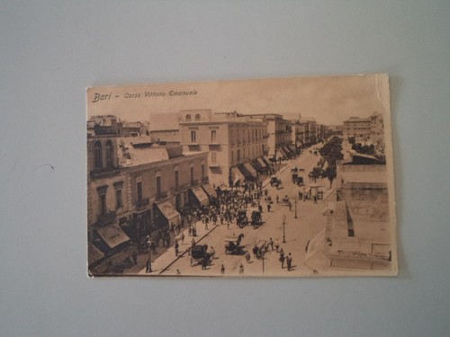 Antica cartolina postcard - cartolina, bari