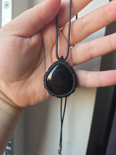 Collana macramè onice - , nera