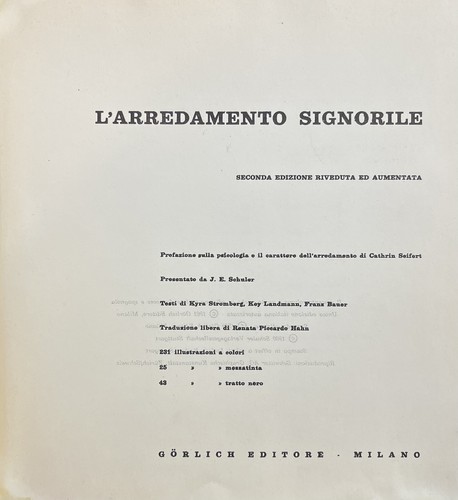 L arredamento - vv., l'arredamento
