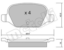 Set pastiglie freno - pastiglie,
