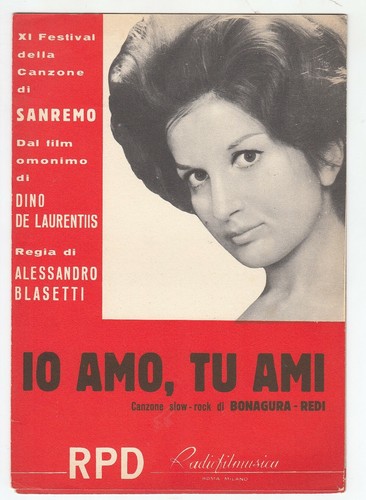 Spartito mina amo ami - amo,
