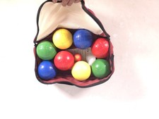 Set 8 palline da bocce vintage