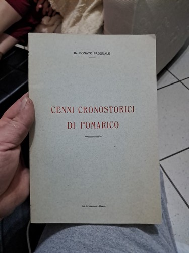 Cenni cronostorici pomarico - di,