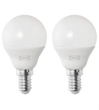 Lampadina a LED E14 600 lumen, globo bianco opalino