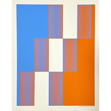 Richard Anuszkiewicz - Celebra serigrafia di New York (1973, firmata #247/300)