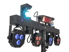 BARRA CABLATA PRONTO USO dj feste festa eventi LUCI UV SCANNER DMX EFFETTI DMX