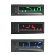 Auto Voltmetro Orologio LED