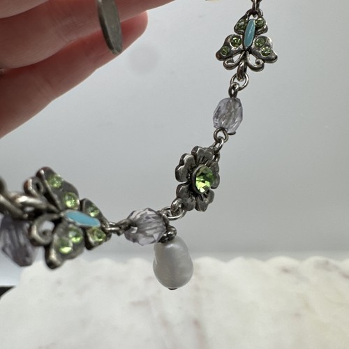 Bracciale charm vintage fiori - charm,