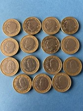 15 monete Spagna 1 euro