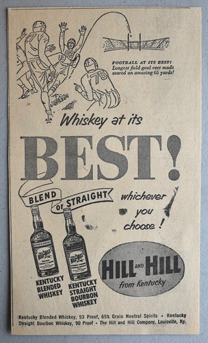 Pubblicità giornale whisky