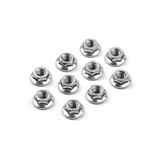 CAPRICORN LAB CAP-854 4mm FLANGED WHEEL NUT (10 pcs)