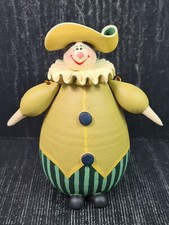 Ceramica artigianale pupo  con braccia movibile decorato a mano