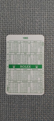 Rolex calendario formato card - rolex,