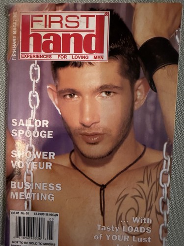 First hand gay paperback book - hand,