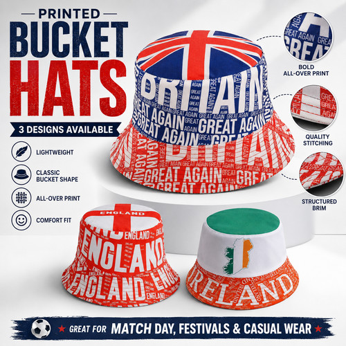 Cappello inghilterra bucket - cappello,