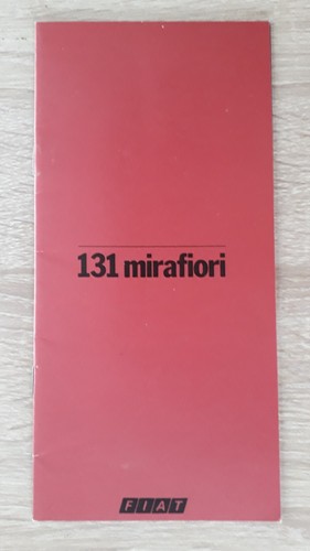 Fiat 131 mirafiori depliant - fiat,