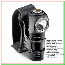 torcia frontale lampada led luce ricaricabile potente da testa solo 7cm x 500lm!