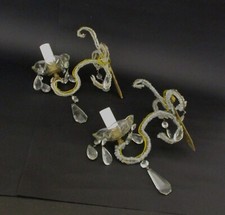 ✅ ANTICA COPPIA APPLIQUE MARIA TERESA PRIMI 900 PAIR SCONCES ANTIQUE - 2223
