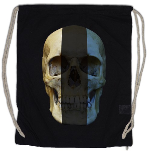 Classic estonia skull - estonia, flag