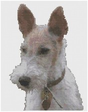 Schema Di Ricamo A Punto Croce Di Florashell - Fox Terrier