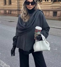 Cappotto ZARA GRIGIO in maglia