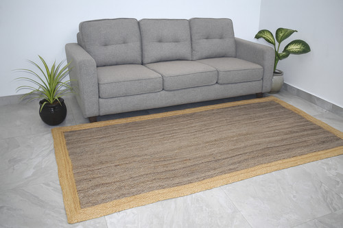 Tappeto rettangolare grigio