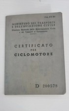 MOTO EPOCA MOTOM - LIBRETTO  - USO COLLEZIONISMO - USATO DELL'EPOCA