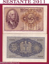 ITALIA  ITALY  5 LIRE IMPERO