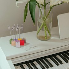 8 Pezzi Base Pino Scrivania Memo Clip Portafoto Supporto Legno