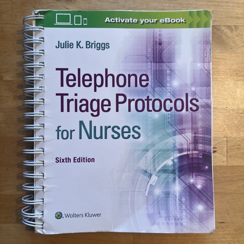 Telephone triage protocols - protocols, for