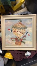 Quadro mongolfiera con cornice