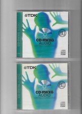2 x TDK CD-RWXG 80 AUDIO ---