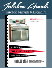 NUOVO! Rock Ola 426 Jukebox Manuale di Servizio, Catalogo Ricambi, Stampato a COLORE!