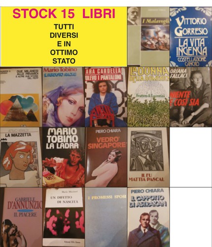 Lotto stock libri diversi - stock,